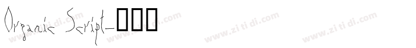 Organic Script字体转换